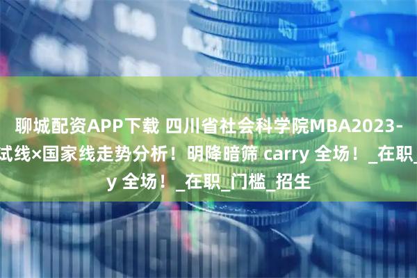 聊城配资APP下载 四川省社会科学院MBA2023-2025年复试线×国家线走势分析！明降暗筛 carry 全场！_在职_门槛_招生