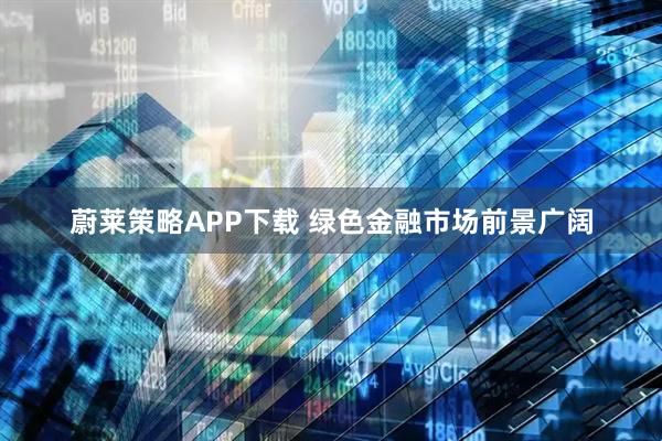 蔚莱策略APP下载 绿色金融市场前景广阔